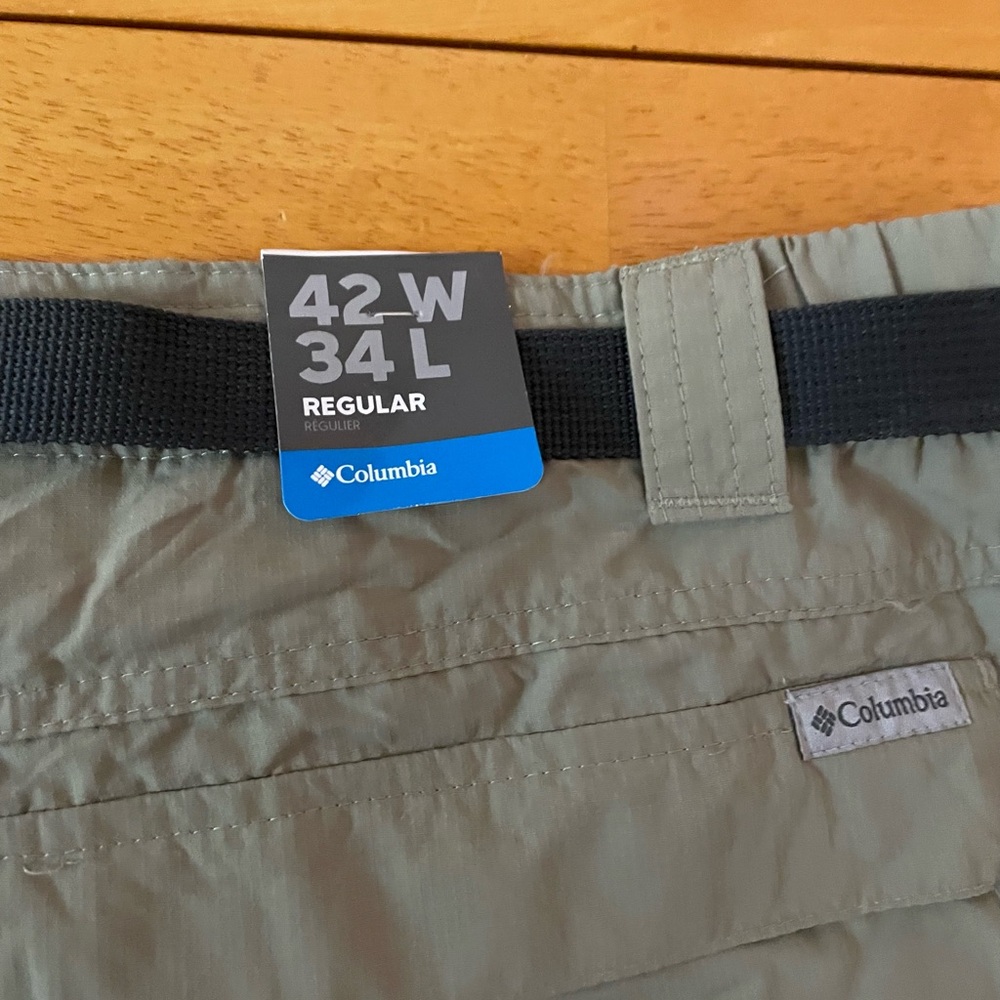 Columbia Pants Mens 42”x34” Beige Nylon Kestrel Trail Convertible Cargo Pockets - Picture 5 of 5